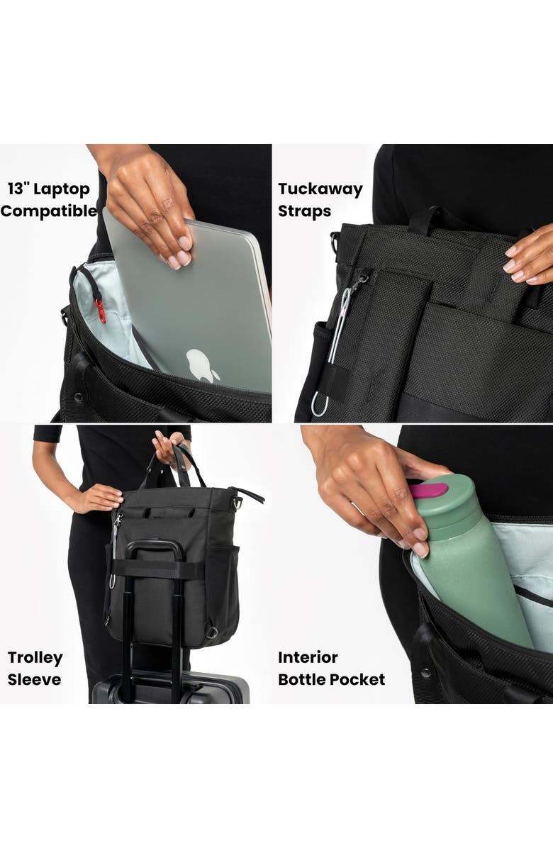 Sherpani Soleil Anti Theft Convertible Backpack, Fits 15 Inch Laptop, Alternate, color, Carbon