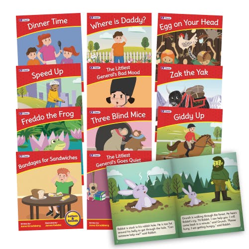 Junior Learning Letters & Sounds Phase 6 Set 2 Fiction Educational Learning Set in Multicolored 