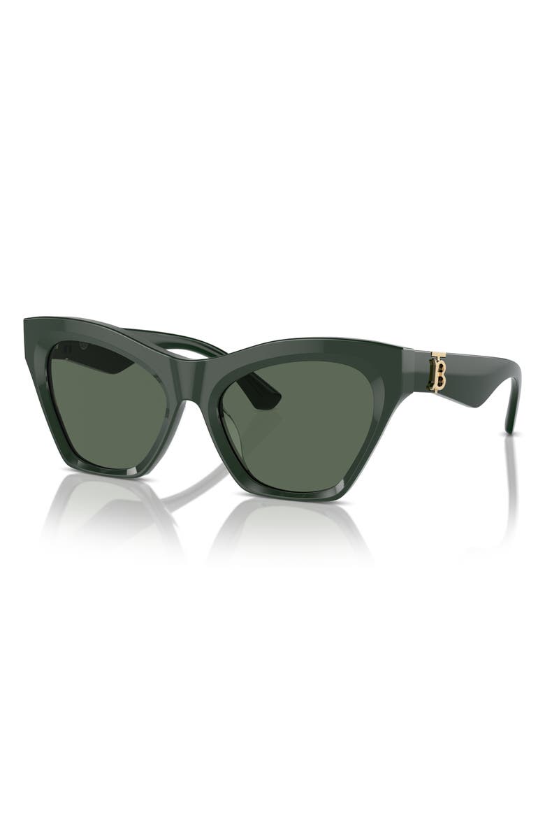 Burberry 55mm Cat Eye Sunglasses, Alternate, color, Green