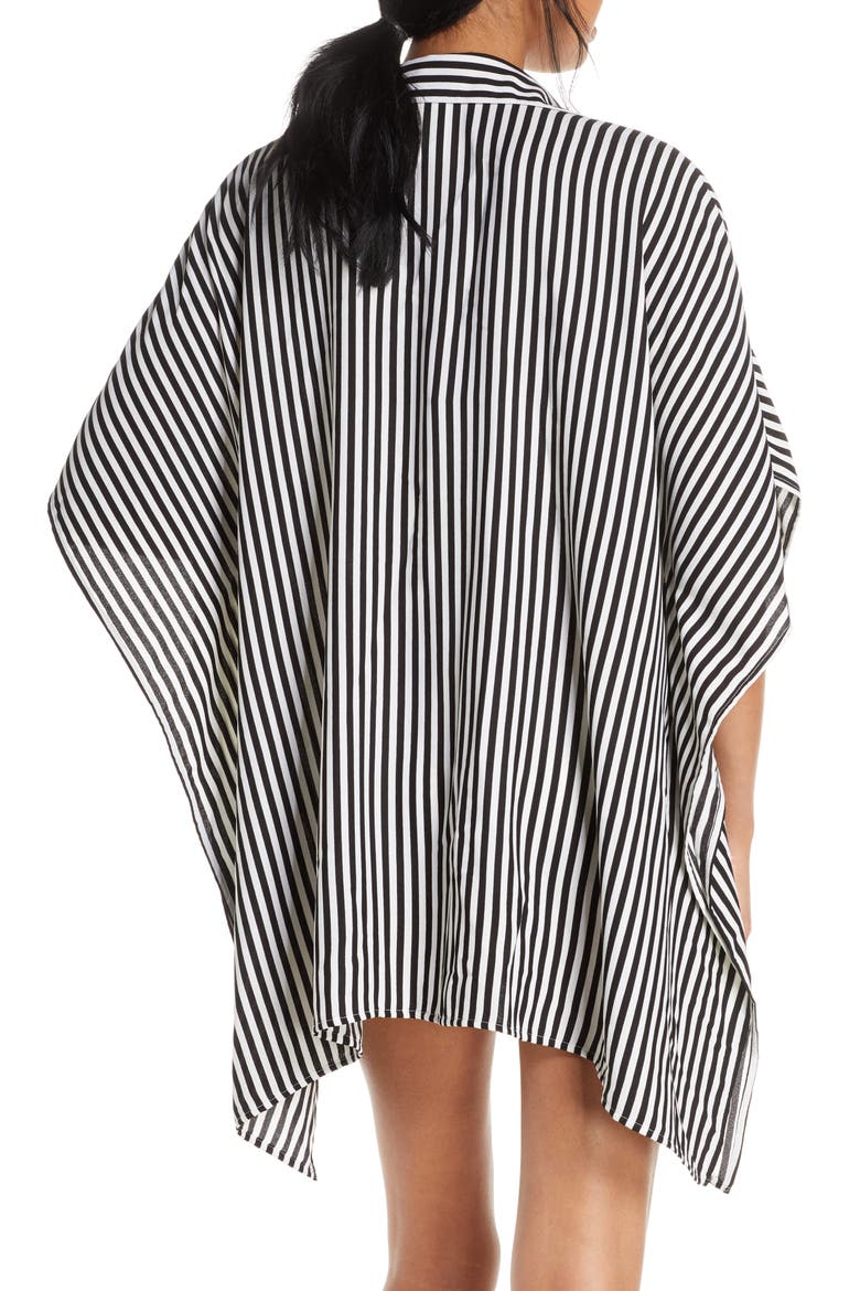 Palm Party Boyfriend Tunic Shirt, Alternate, color, BLACK/ WHITE