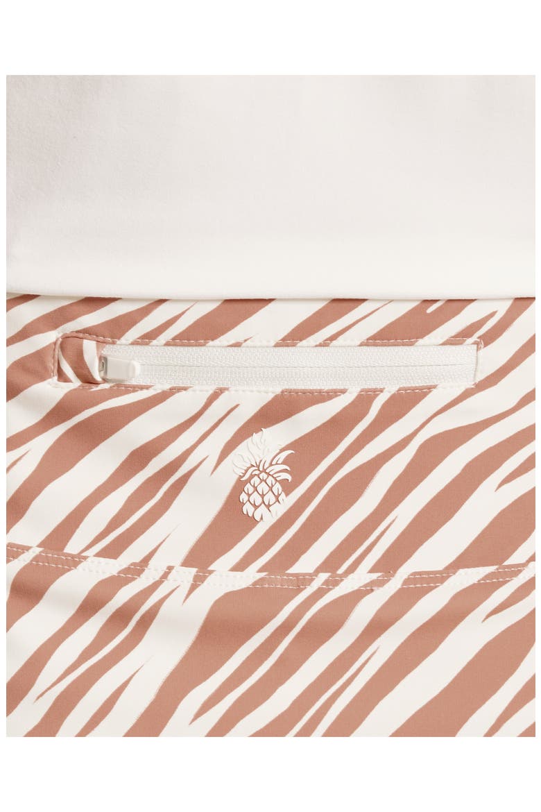 Abby Coastal Zebra Print Skort, Alternate, color, PEACH GELATO