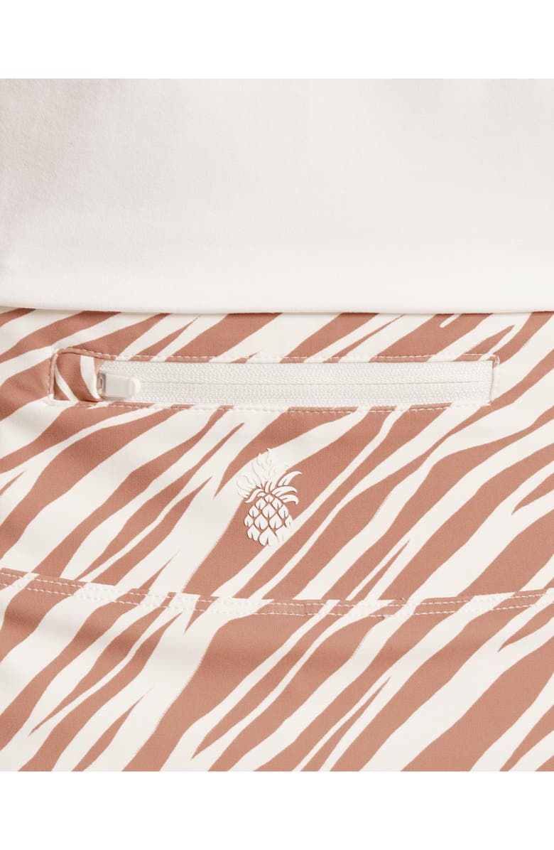 Tommy Bahama Abby Coastal Zebra Print Skort, Alternate, color, Peach Gelato
