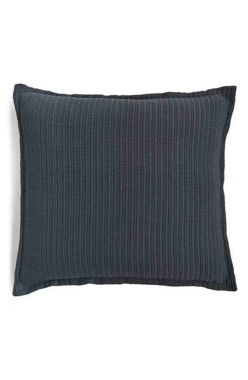 Pom Pom At Home Chatham Matelassé Cotton Euro Sham In Gray