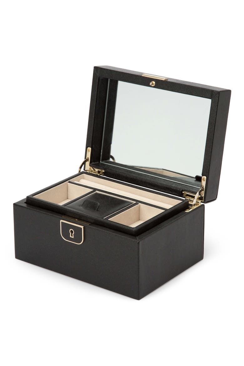 Palermo Small Jewelry Box, Alternate, color, BLACK