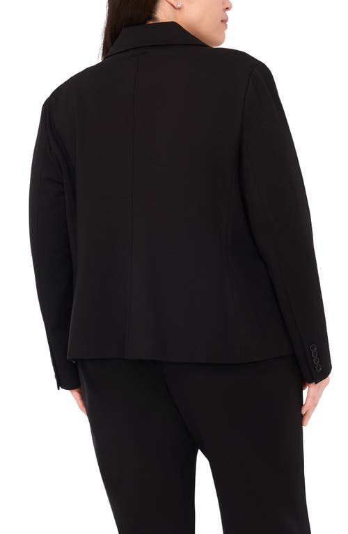 Halogenr Halogen(r) One-button Ponte Knit Jacket In Black