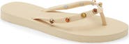 BRIZZA Stone Embellished Flip Flop