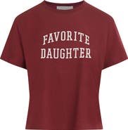 Favorite Daughter Cropped Collegiate Tee