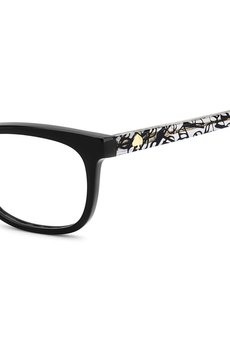 Kate Spade New York bronwen 52mm rectangular optical glasses, Alternate, color,