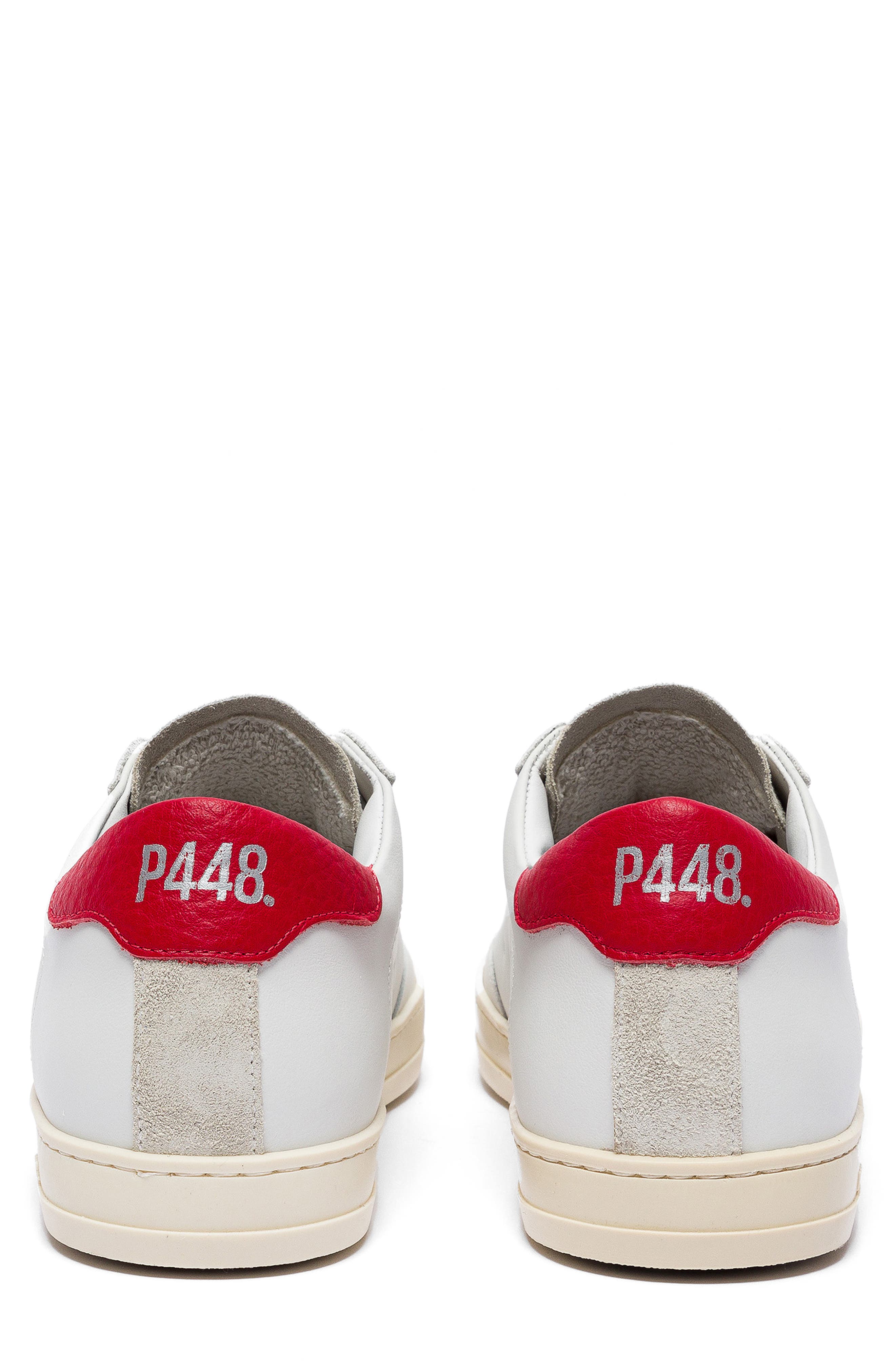 P448 John Sneaker, Alternate, color, White/ Red