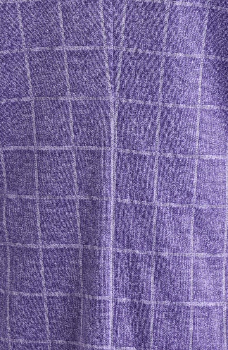 Johnston & Murphy Game Day XC Flex<sup>®</sup> Pinnacle Purple Windowpane Check Knit Sport Coat, Alternate, color, Purple Plaid
