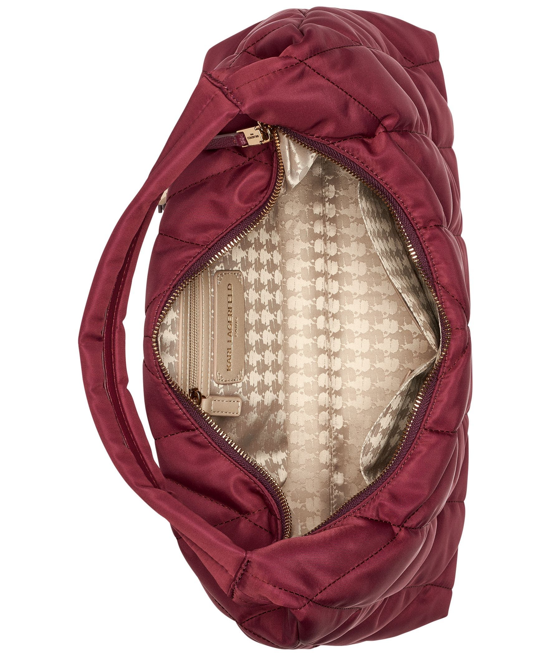 KARL LAGERFELD PARIS Voyage Hobo, Alternate, color, Wine