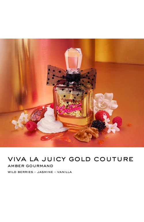 Juicy Couture Viva La Juicy Gold Couture Eau De Parfum 3 Piece Fragrance Gift Set $190 Value In Transparent
