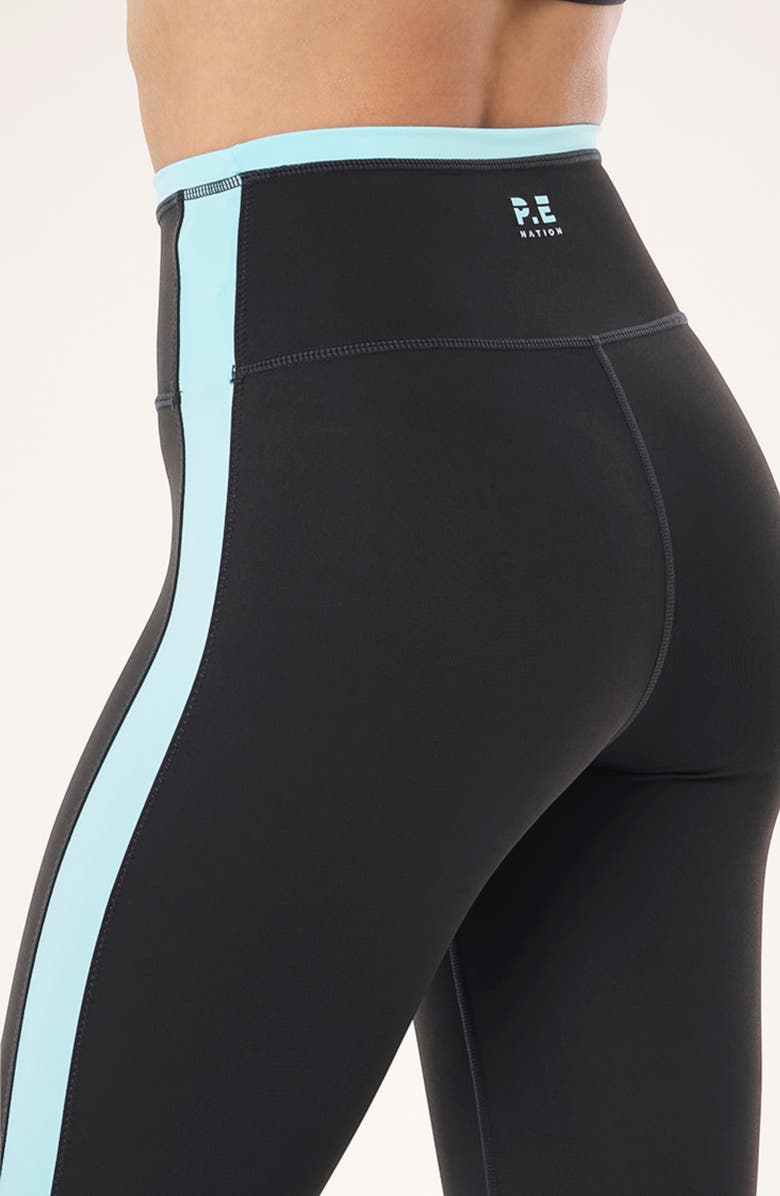 P.E Nation Convex Full Length Leggings, Alternate, color, Smokestone