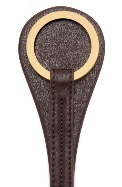 Mango Slim Faux Leather Belt In Black