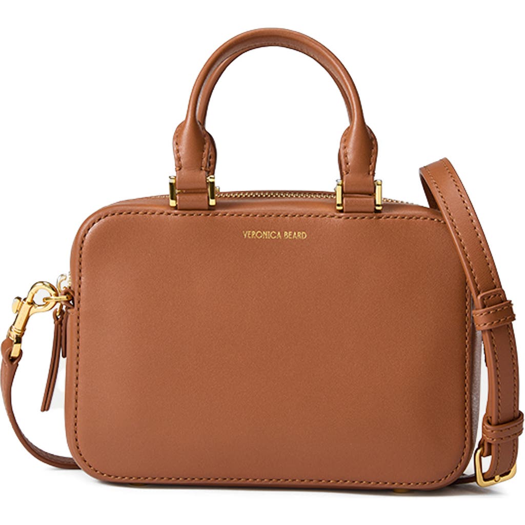 Veronica Beard Boxy Top Handle Leather Bag