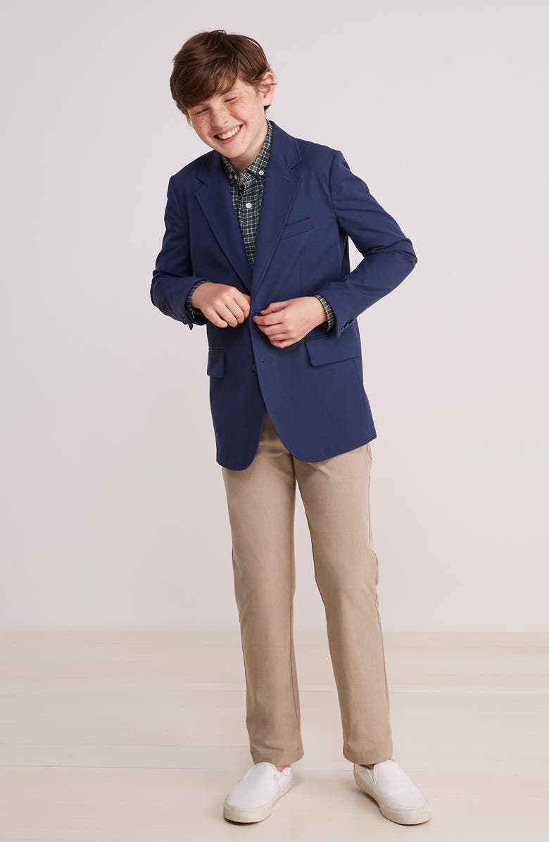 vineyard vines Kids' On-the-Go Blazer, Alternate, color, Blue Blazer