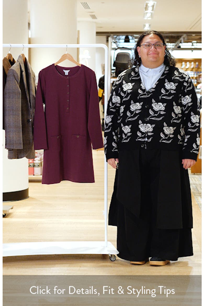 Long Sleeve Double Knit Minidress video