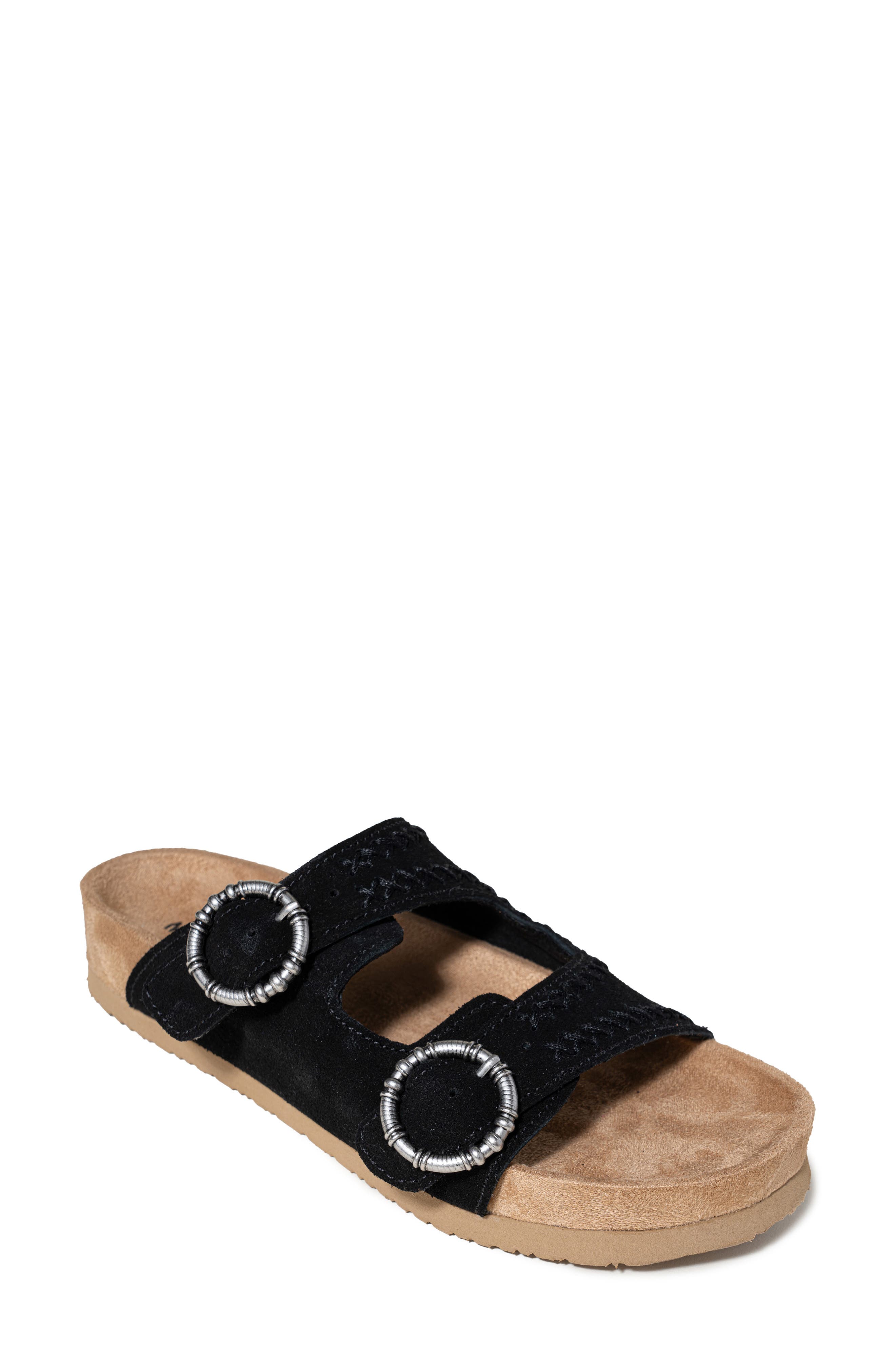 Minnetonka Georgine Sandal, Main, color, Black
