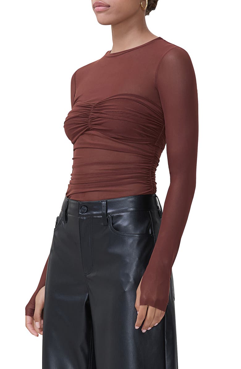 AFRM Sandrine Long Sleeve Mesh Top, Alternate, color,