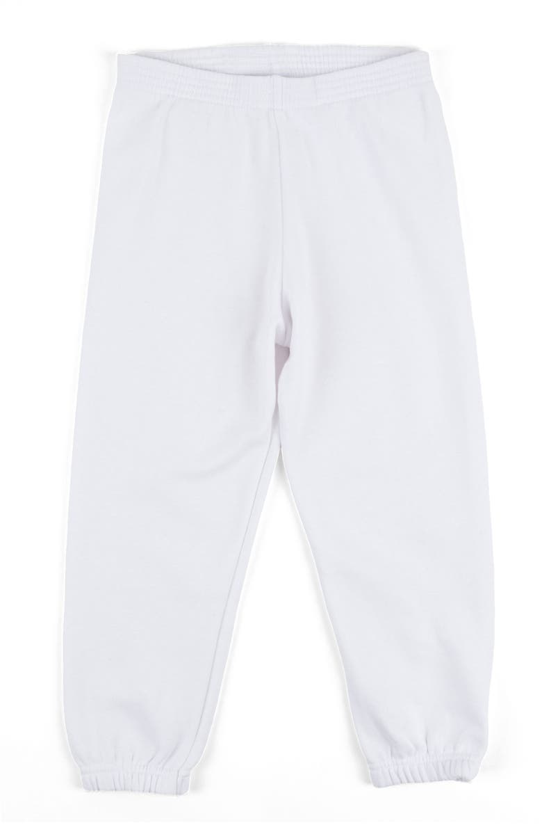 Leveret Kids Sweatpants, Main, color, White