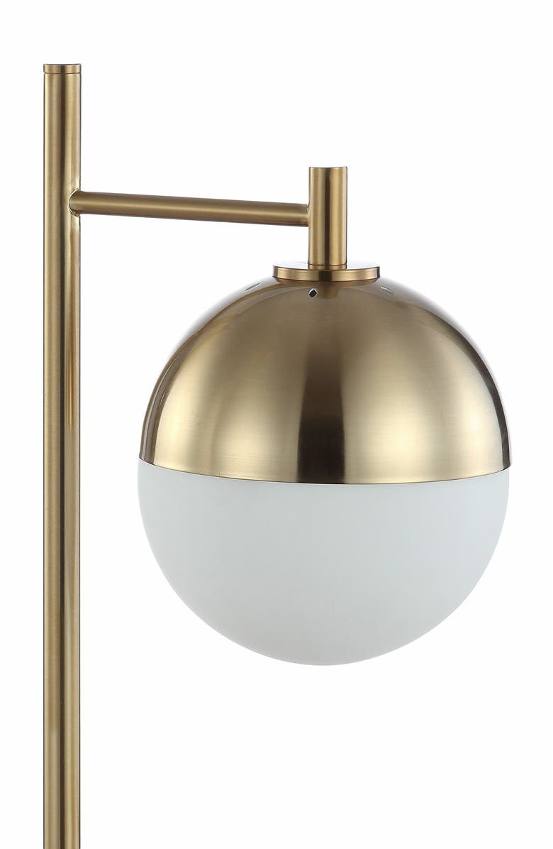 JONATHAN Y Marcel Iron/Glass Art Deco Mid-Century Globe LED Table Lamp, Alternate, color, Brass Gold