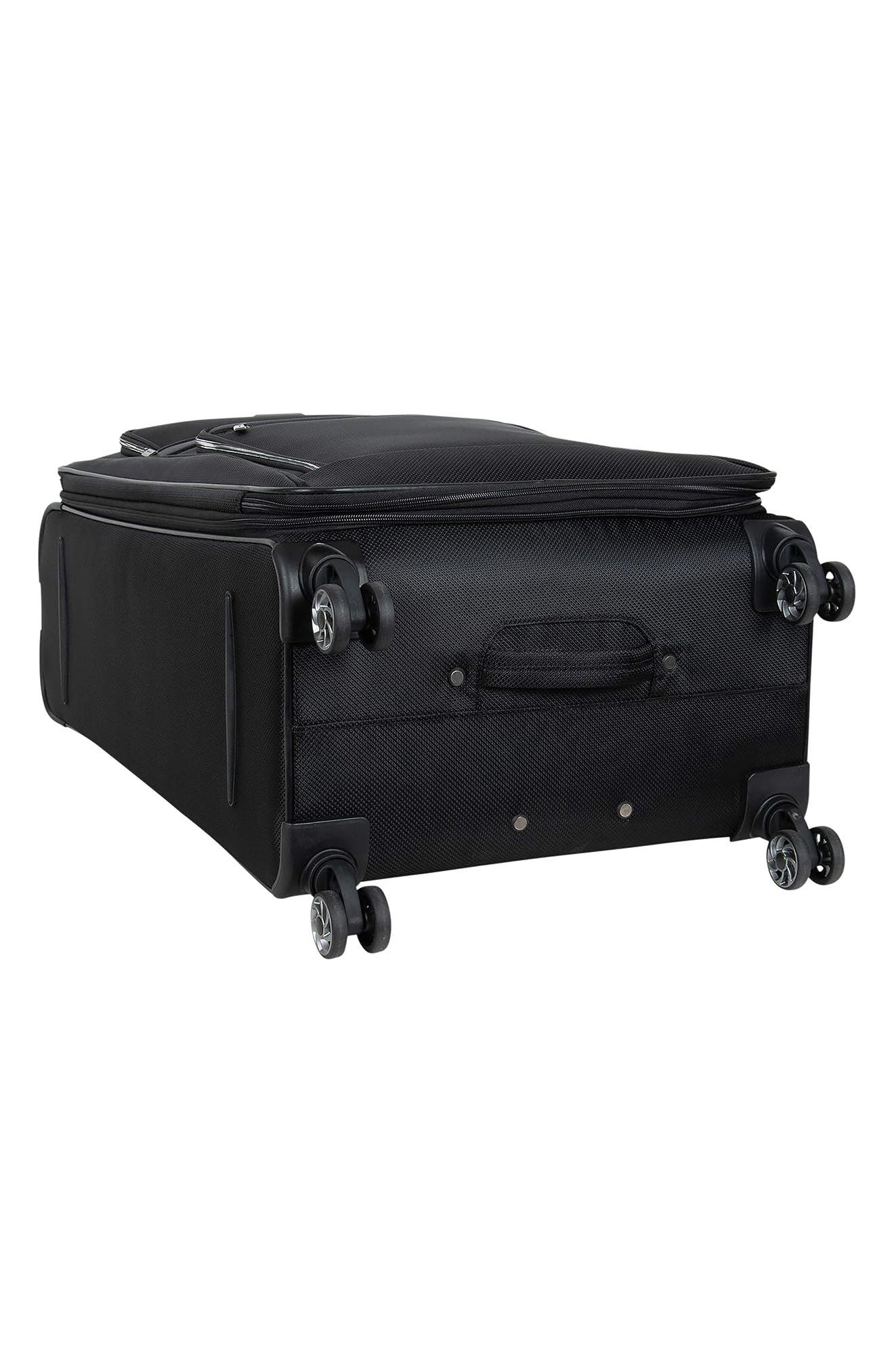 Reaction Kenneth Cole Rugged Roamer 28-Inch Large Expandable Spinner Suitcase, Alternate, color, Black