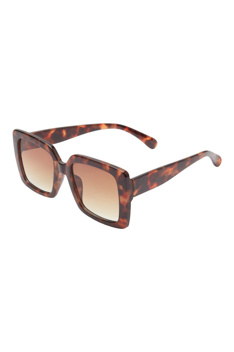 Oversize Classic Square Sunglasses, Alternate, color, TORTOISE