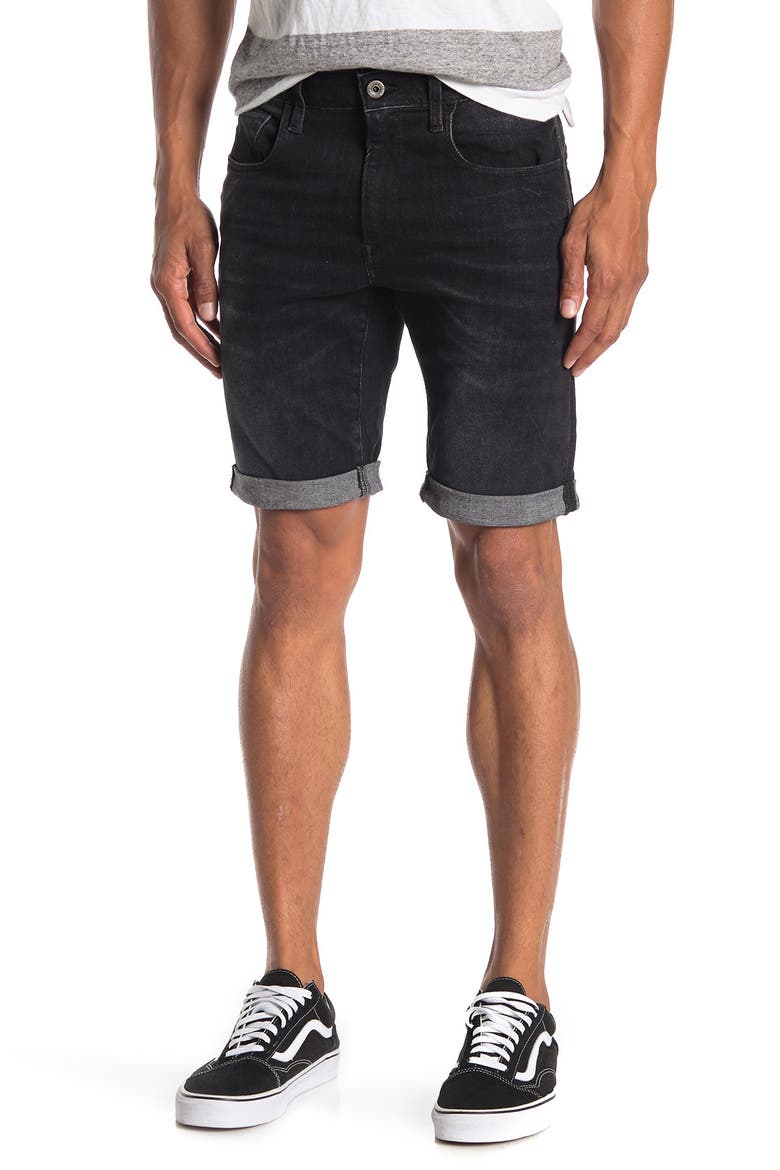 Elto Slim Cuffed Denim Shorts, Main, color, MEDIUM AGED GREY