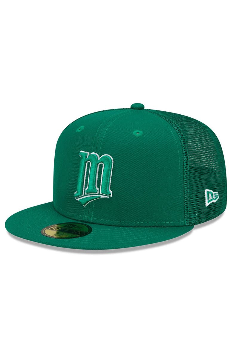 New Era Men's New Era Green Minnesota Twins 2022 St. Patrick's Day 59FIFTY Fitted Hat, Main, color,