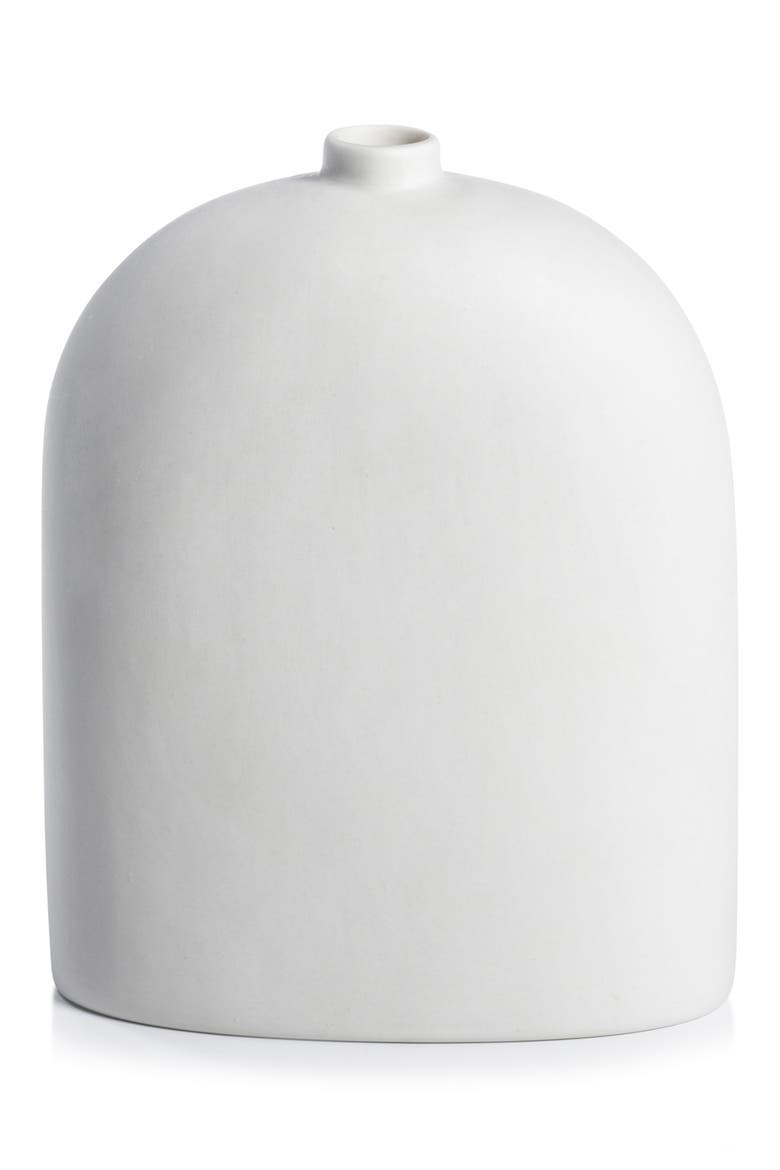 Lucca Arched Porcelain Vase, Main, color, WHITE