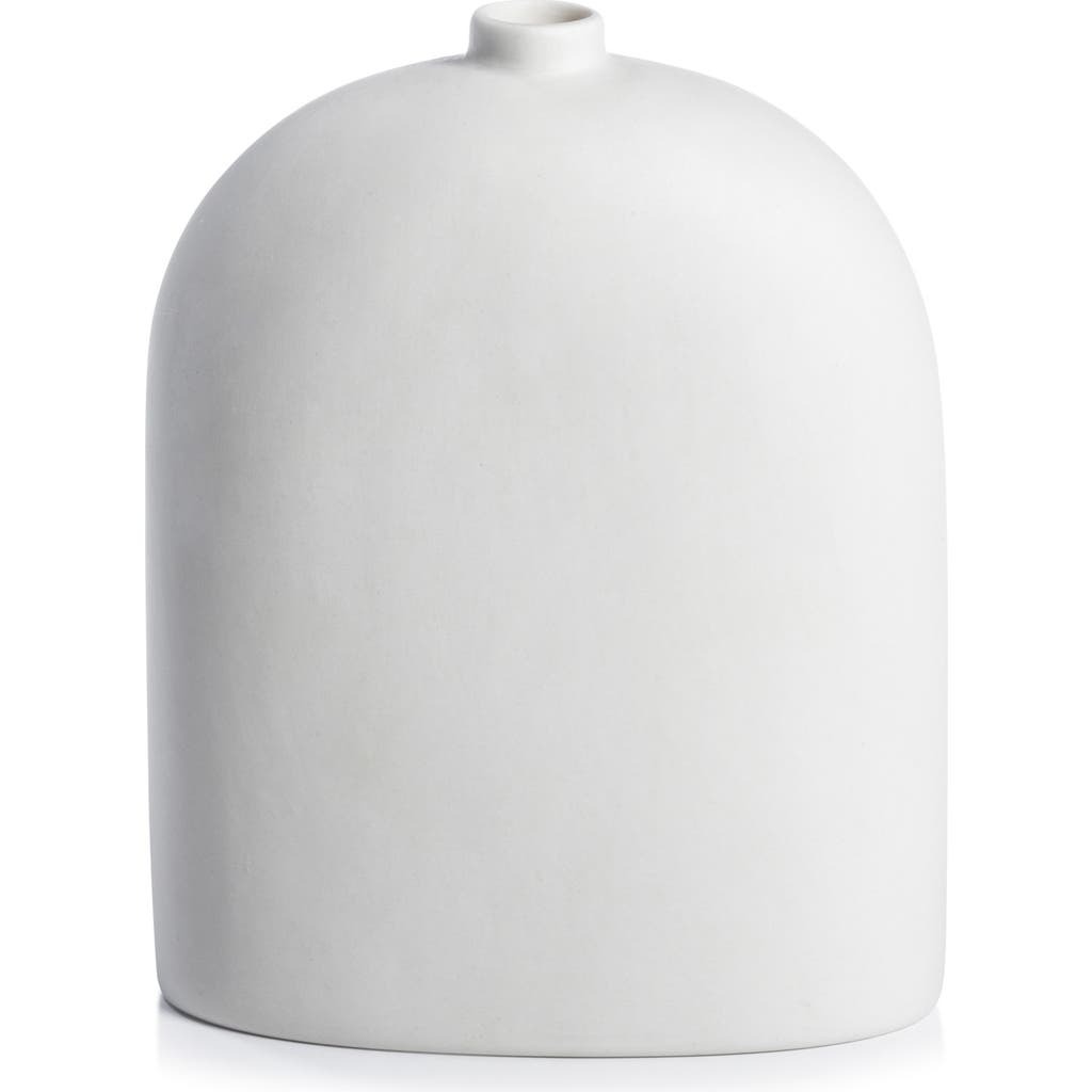 Zodax Lucca Arched Porcelain Vase In White