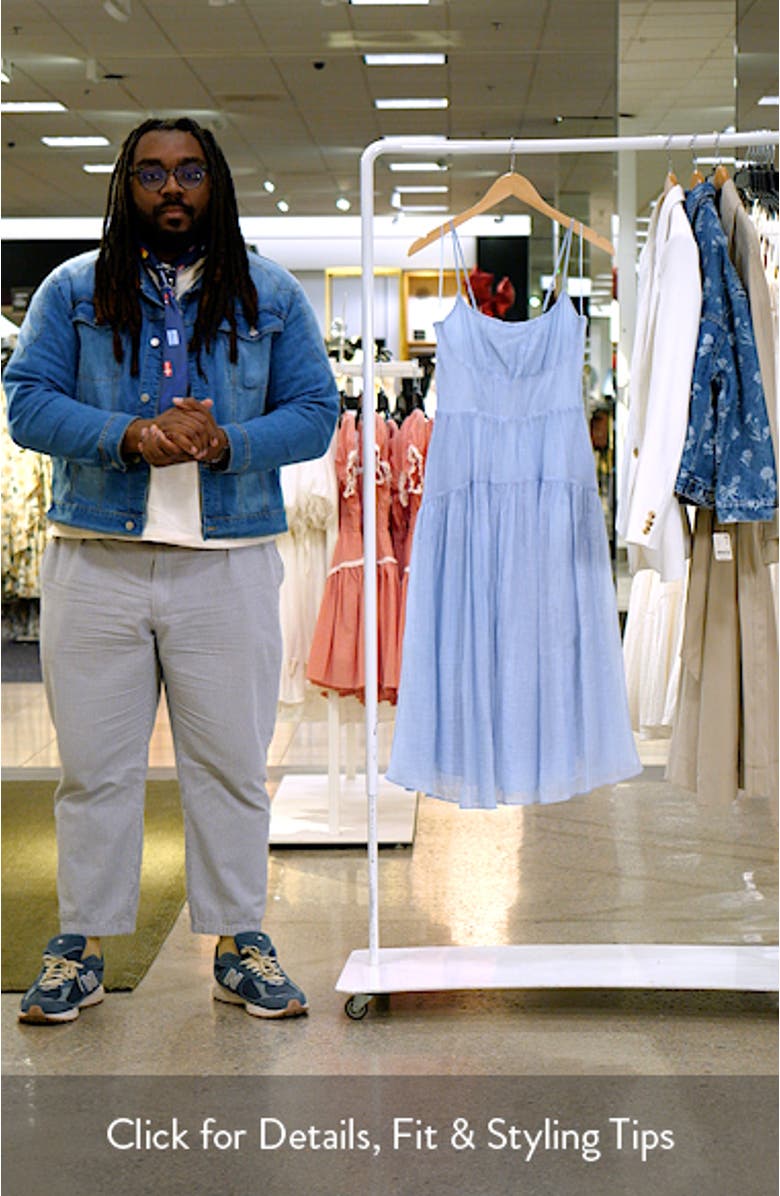 Fit & Flare Corset Maxi Dress, sales video thumbnail