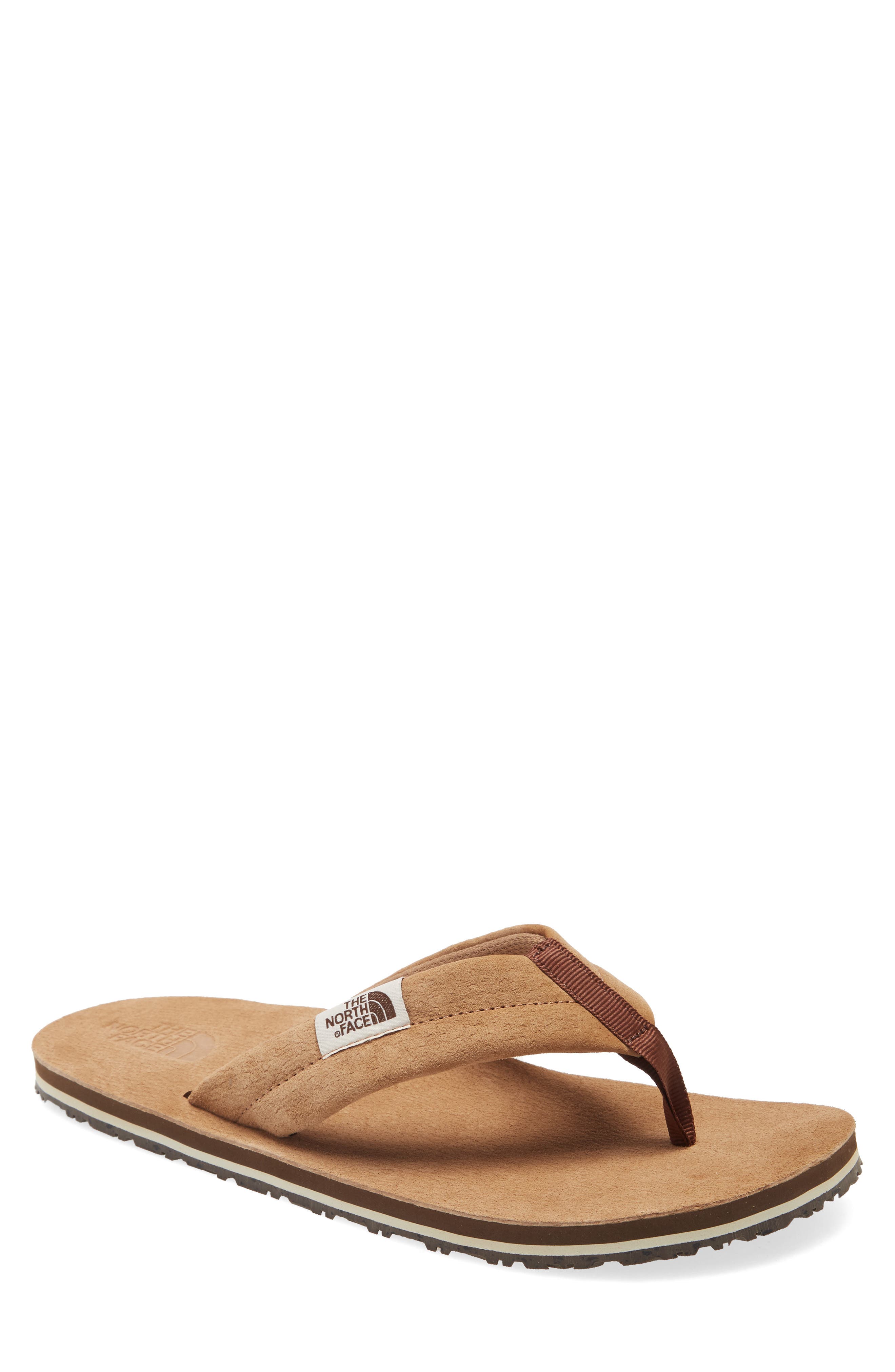 The North Face Base Camp Leather Flip Flop, Main, color, 