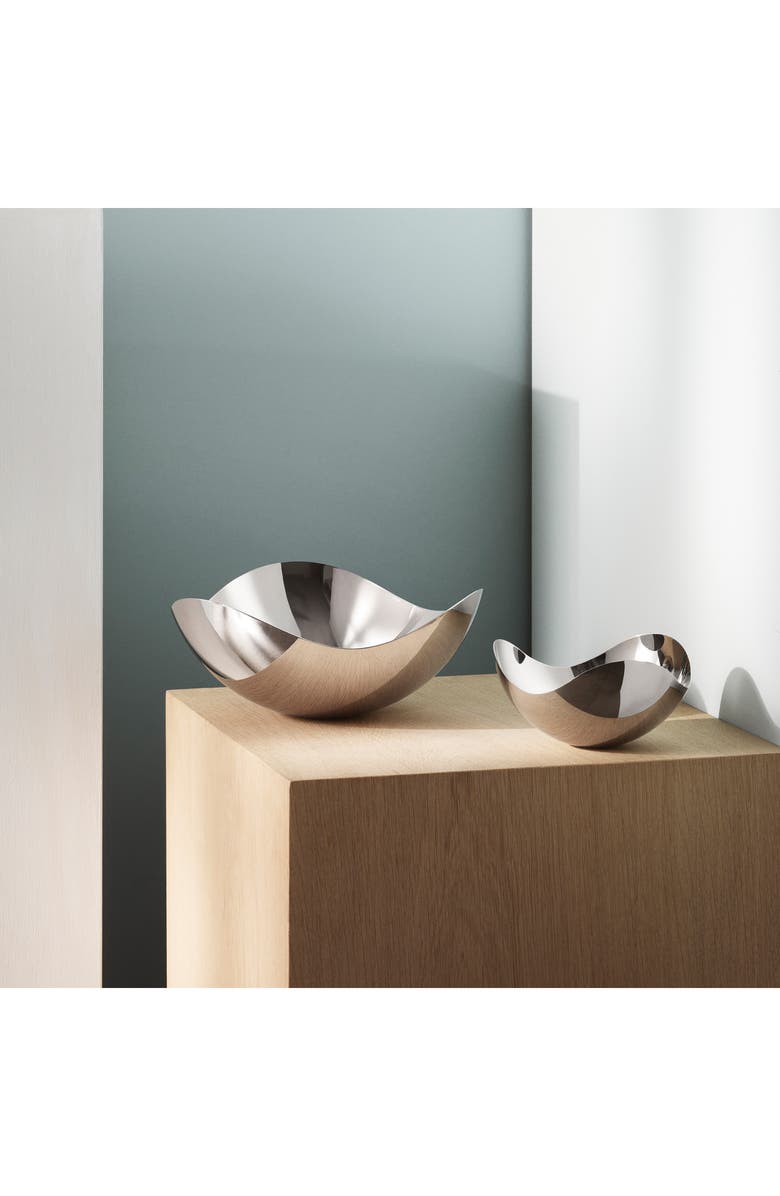 Georg Jensen Small Bloom Stainless Steel Bowl, Alternate, color,