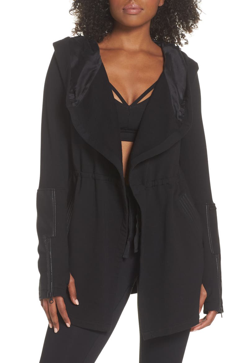 Traveler Wrap Jacket, Main, color, BLACK/ BLACK