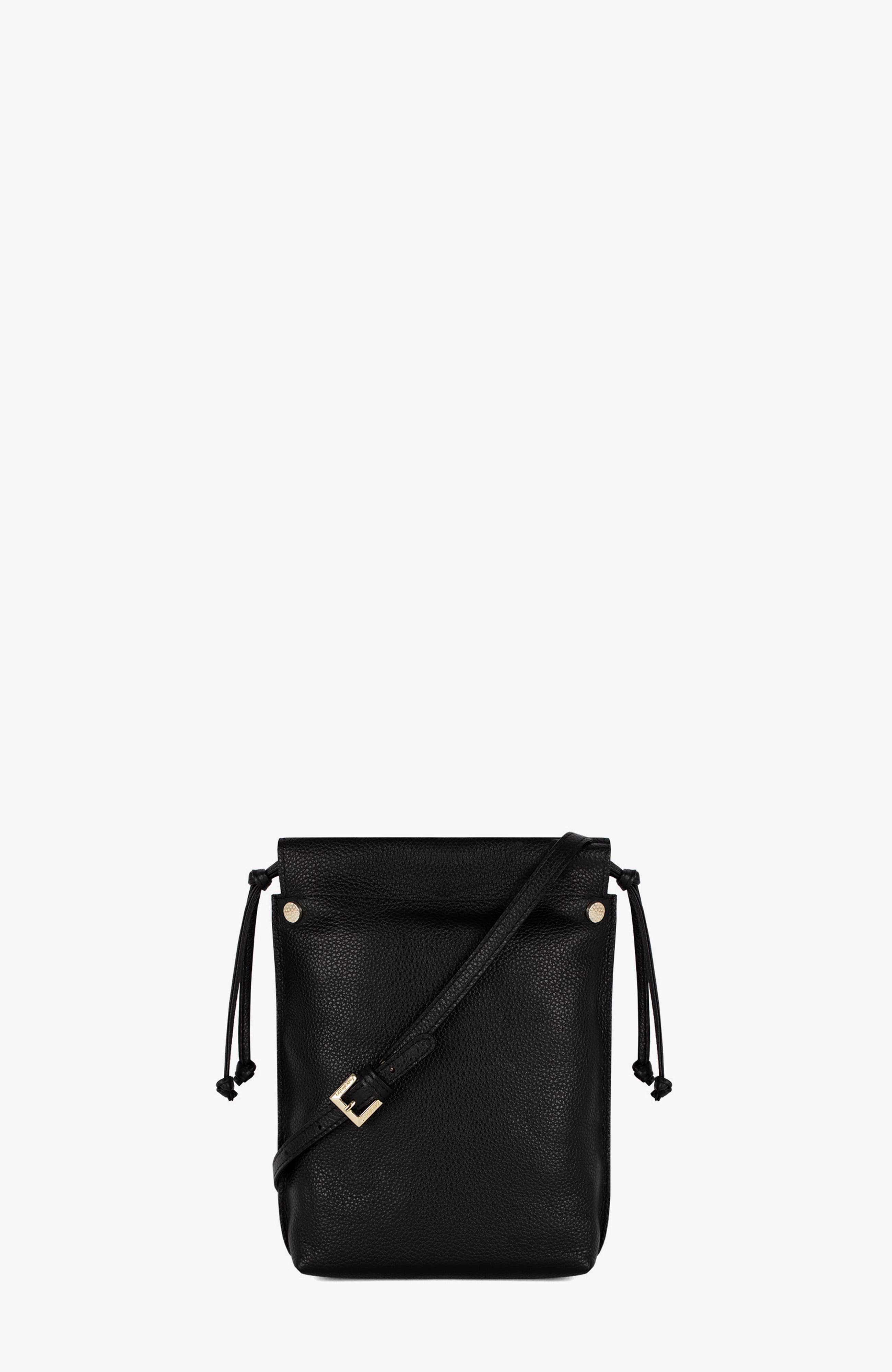Muse 561 Pebbled Leather Small Crossbody Bag, Alternate, color, Black