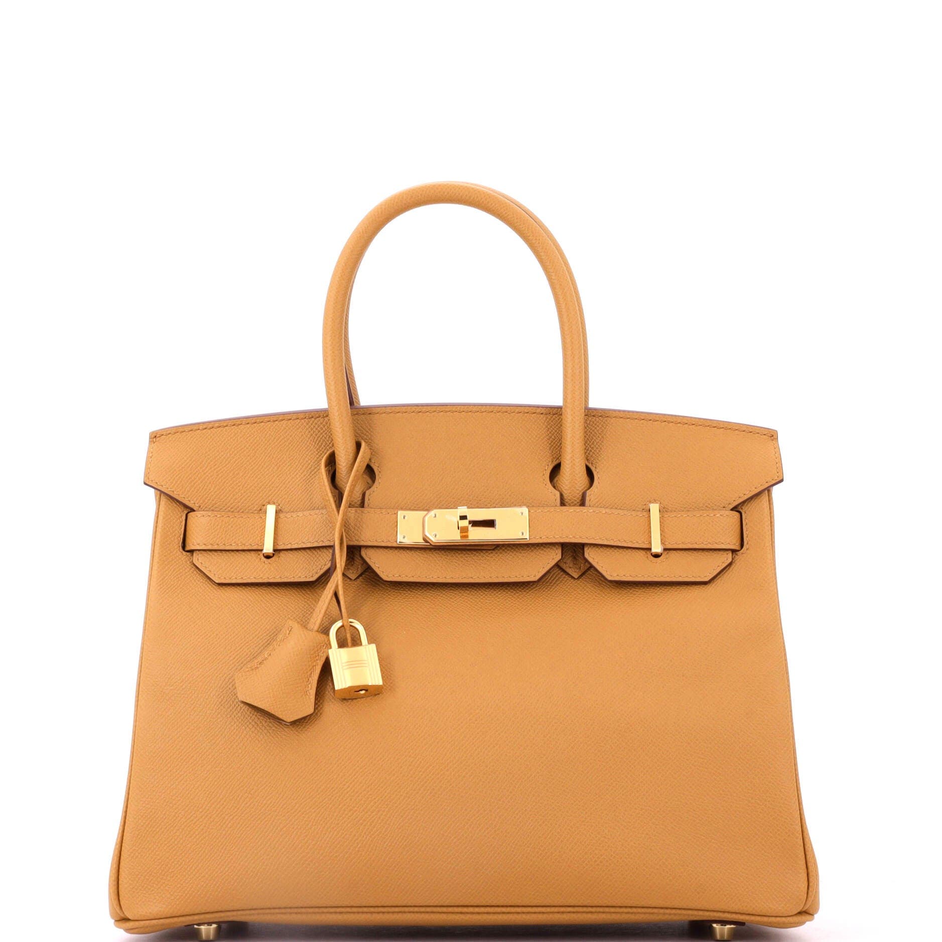 Birkin Handbag Brown Epsom with Gold Hardware 30, Main, color, Brown
