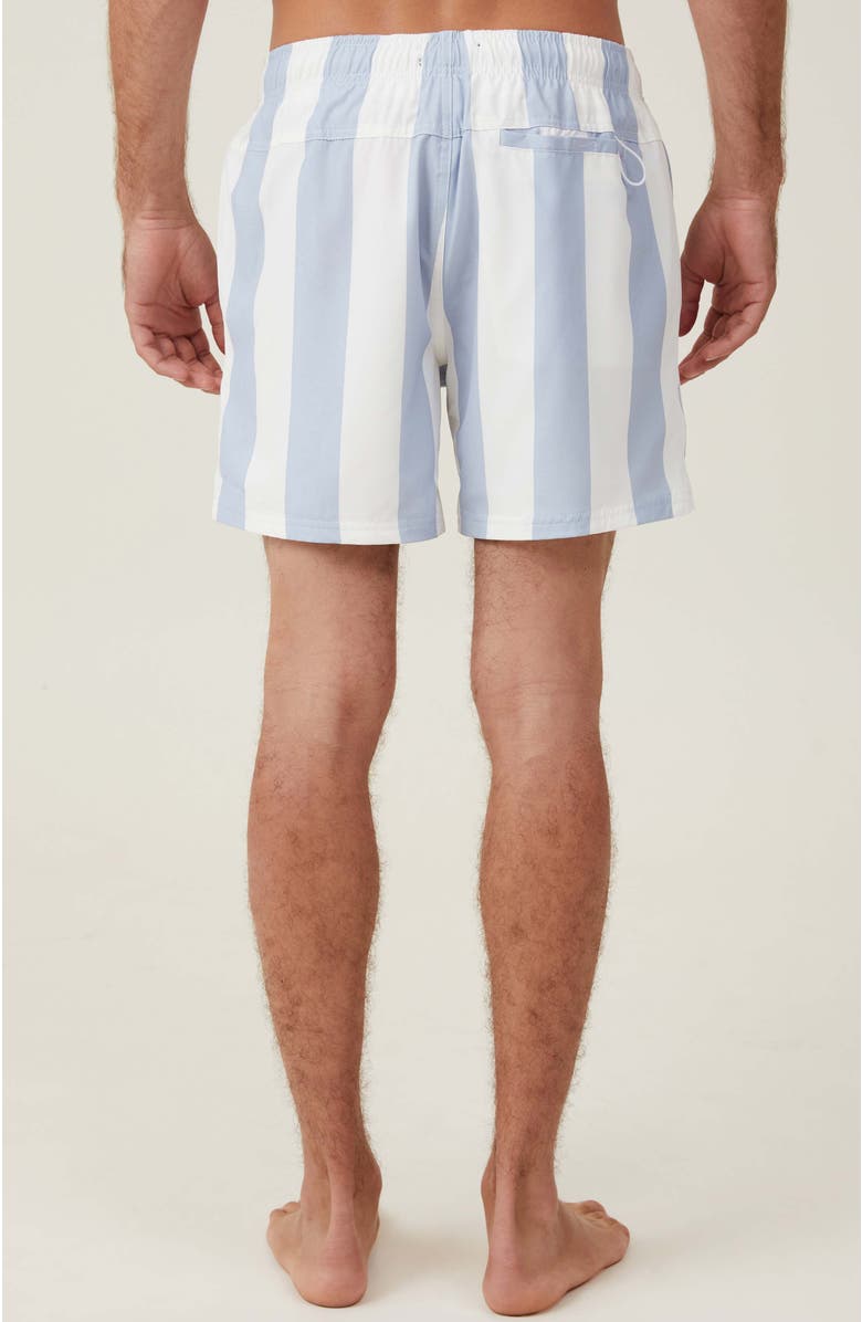 Cotton On Men's Stretch Swim Short, Alternate, color, Pale Blue Stripe