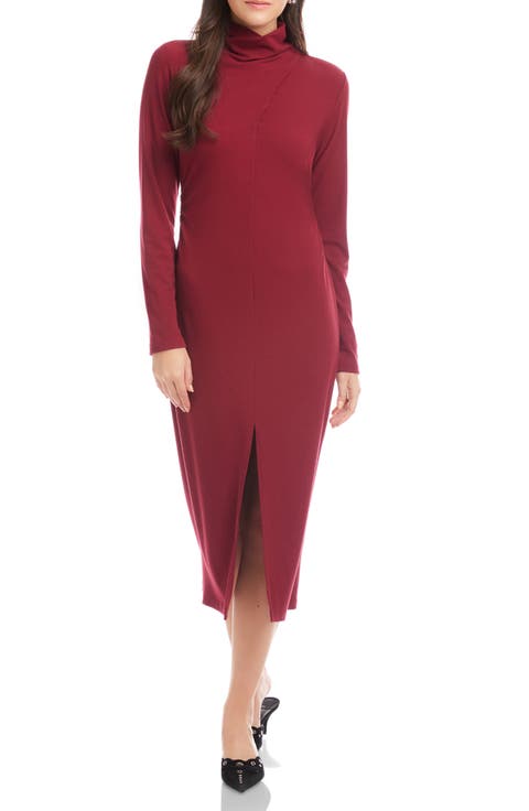 Tasha Turtleneck Long Sleeve Sweater Dress