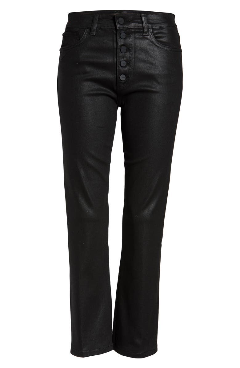 Joe's The Callie Coated High Waist Crop Flare Jeans, Alternate, color,