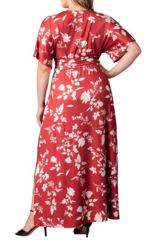 Kiyonna Vienna Maxi Dress In Red