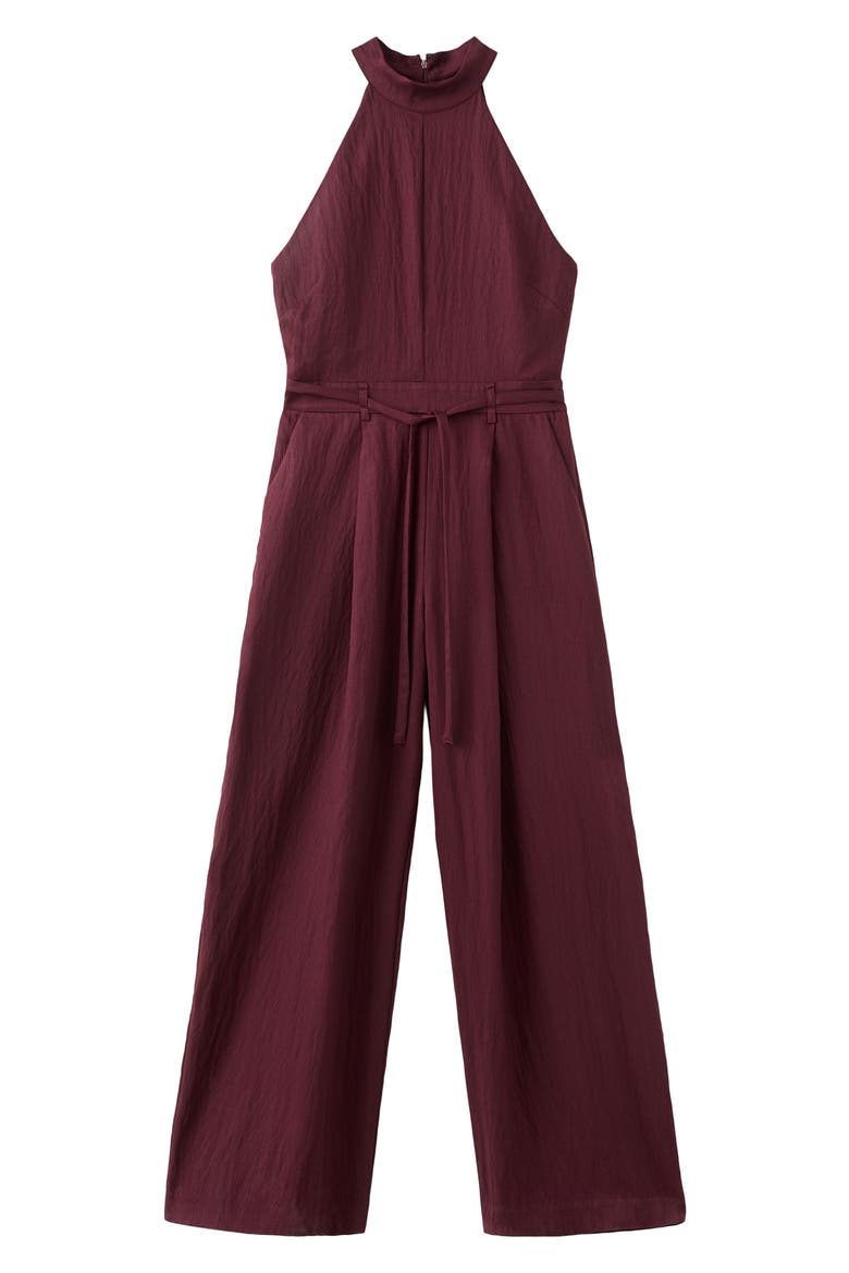 Sleeveless Wide Leg Jumpsuit, Main, color, WINE
