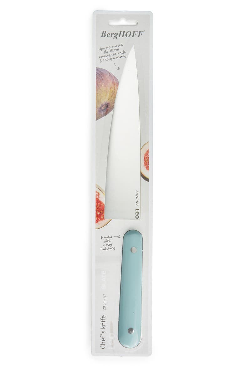 Leo Slate 8" Chef’s Knife, Alternate, color, BLUE