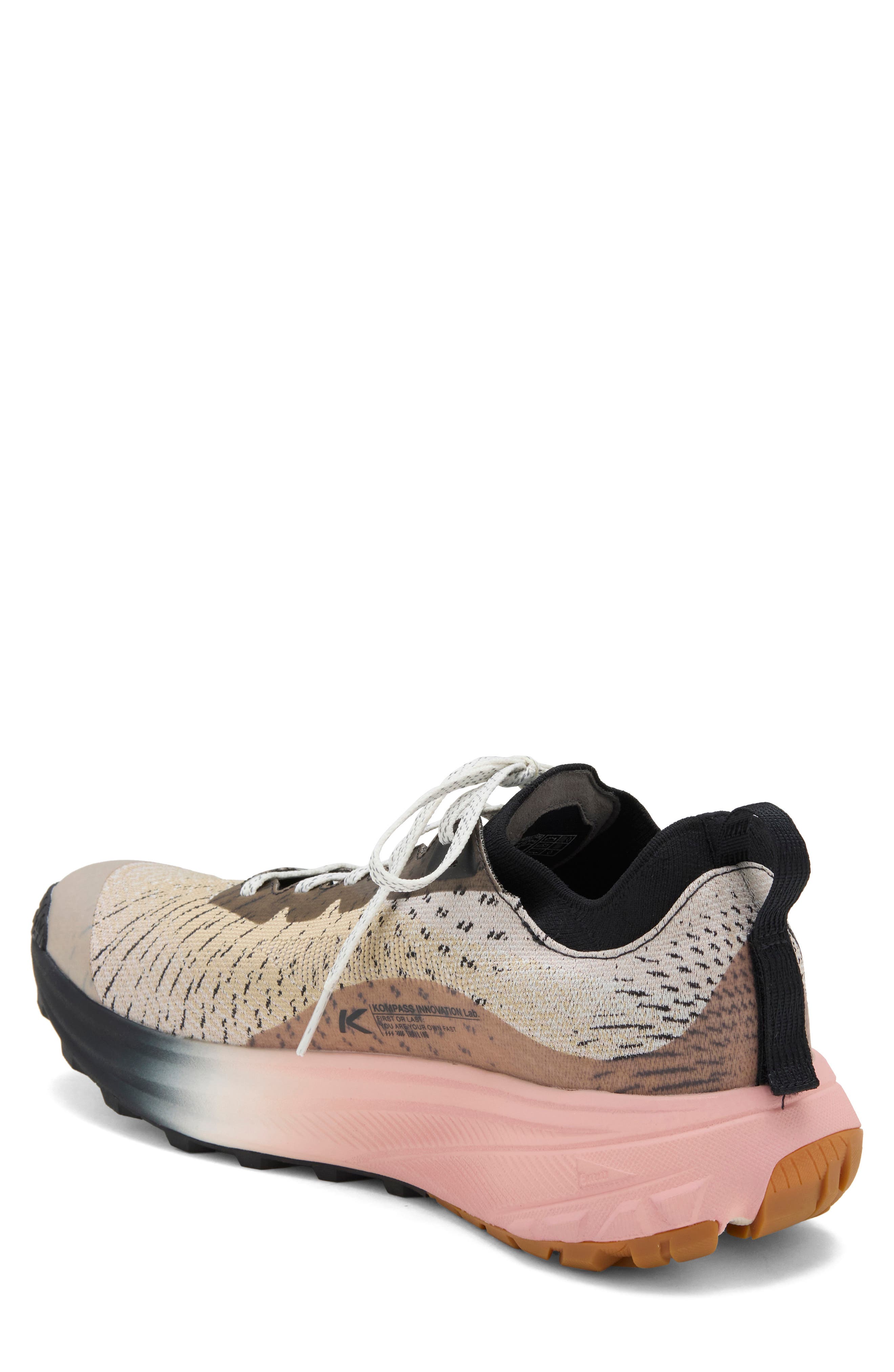 Seek Trail Running Shoe, Alternate, color, BLACK/ CAMEO ROSE