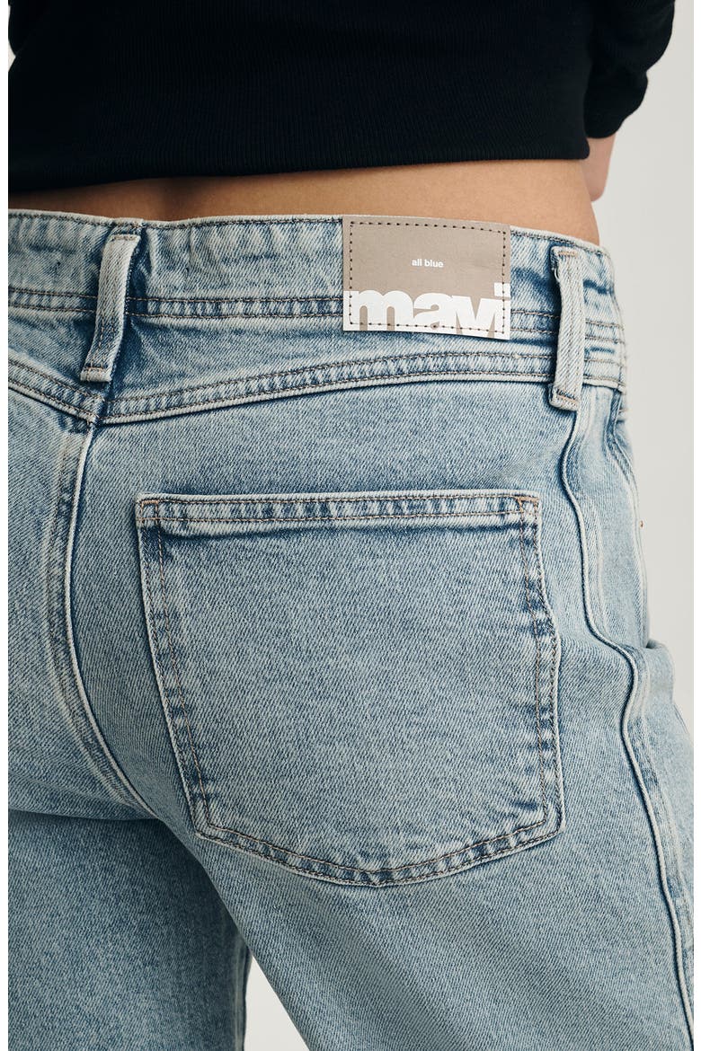 Nica Twist Seam High Waist Barrel Jeans, Alternate, color, LIGHT USED DENIM