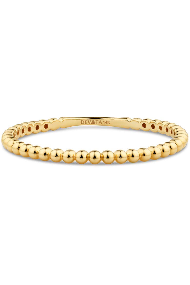 Beaded Ball Ring in 14K Gold, Main, color, Yellow Gold