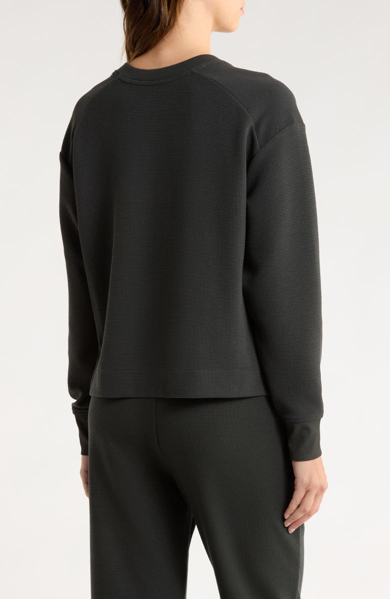 Free Fly V-Neck Waffle Henley, Alternate, color, Black Sand