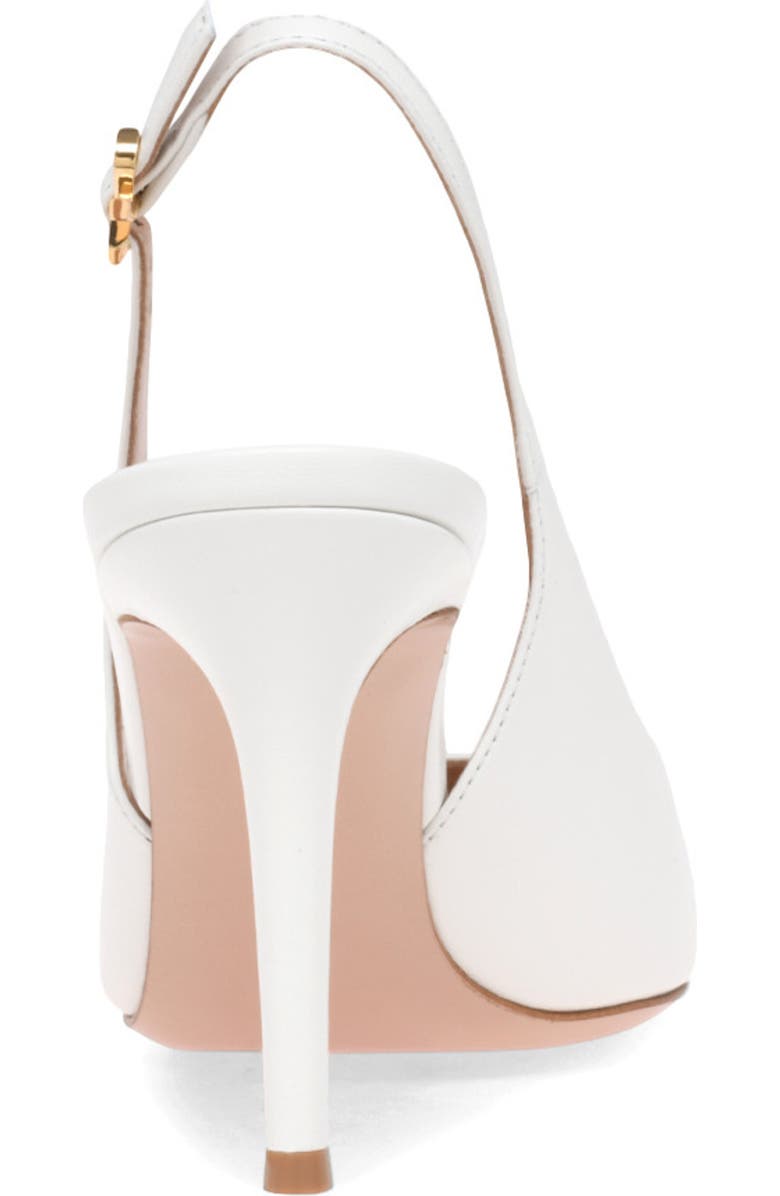 Gianvito Rossi Ribbon Sling 85, Alternate, color, White Nappa