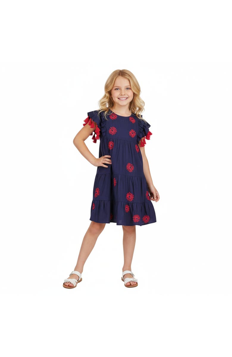 Mer St. Barth Sophie Tassel Dress, Alternate, color, Pink