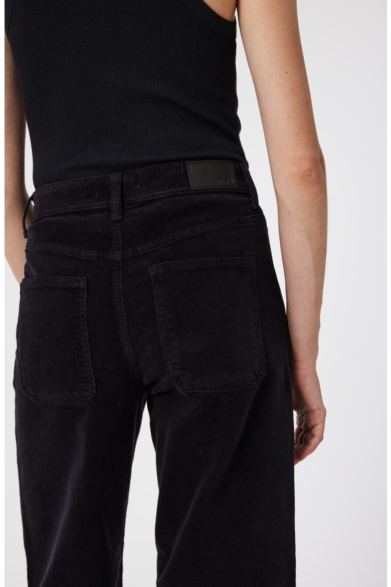 Paloma Marine High Waist Wide Leg Corduroy Pants, Alternate, color, BLACK CORD